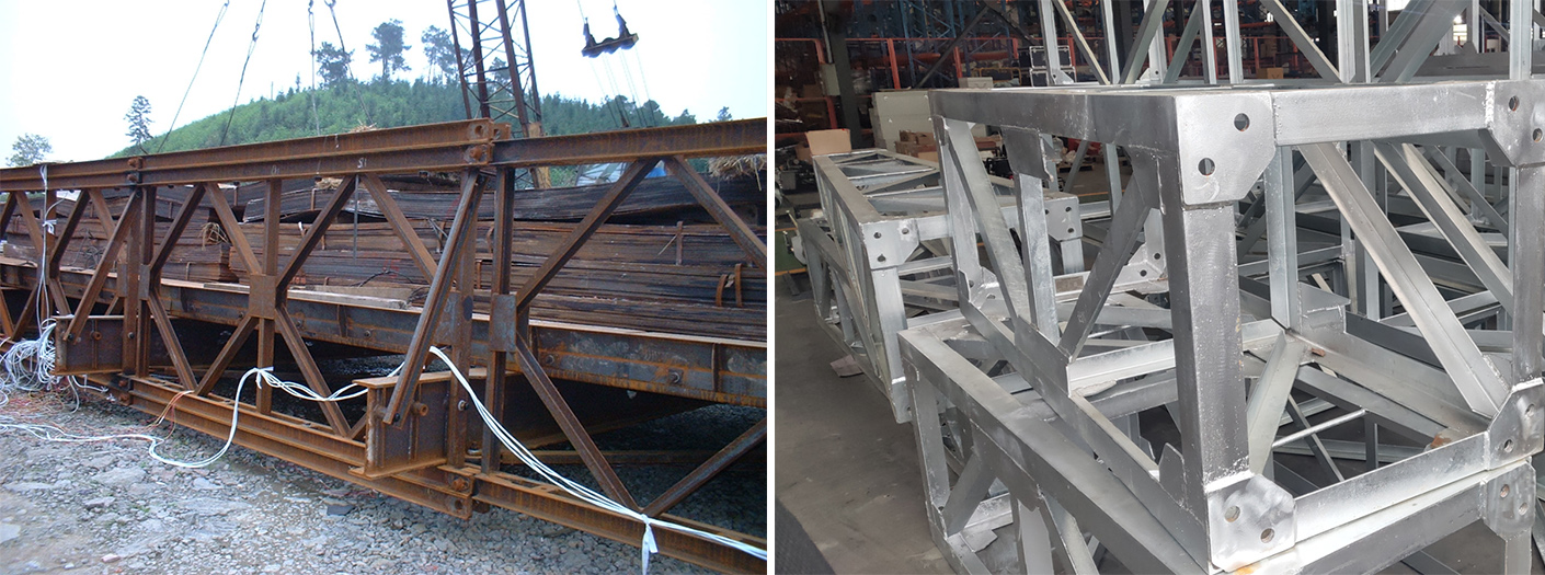 Holding poles for overhead transmission line- Опоры для воздушной линии электропередачи-