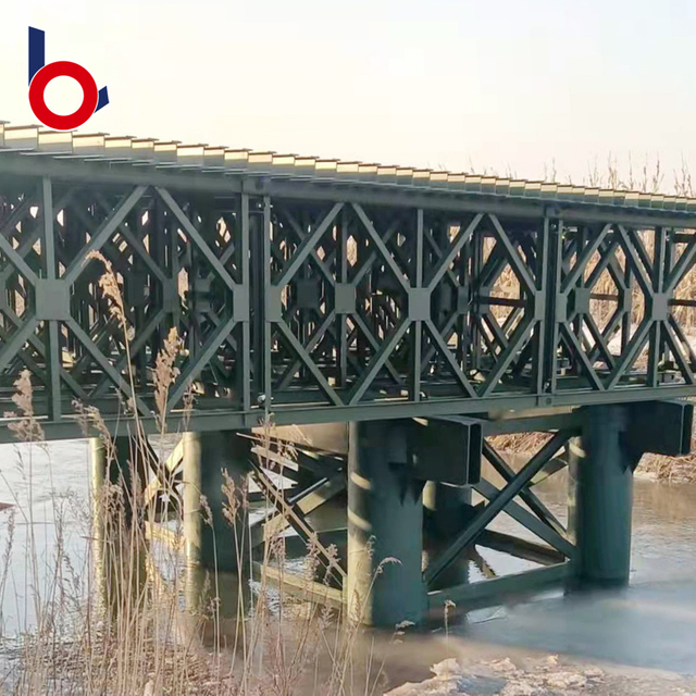 Бейли мост (CB-200, длиной 39,624 м, 18 ROWS, палуба, однополосная, чистая ширина: 6 м) на гидроэнергетической станции Байхетана, округ Цяоджия, провинция Сычуань