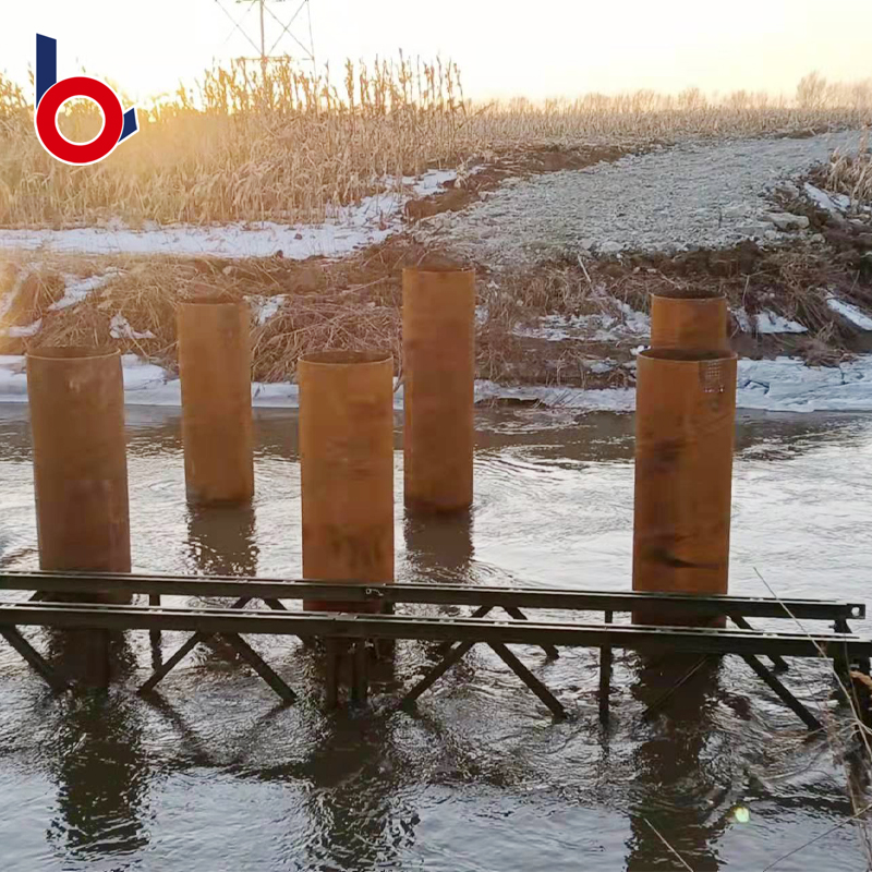 Бейли мост (CB-200, длиной 39,624 м, 18 ROWS, палуба, однополосная, чистая ширина: 6 м) на гидроэнергетической станции Байхетана, округ Цяоджия, провинция Сычуань